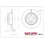 Order Rotor de frein à disque arrière par EUROROTOR - BM779 For Your Vehicle