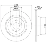 Order HELLA PAGID - 355119152 - Disc Brake Rotor For Your Vehicle