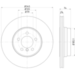 Order HELLA PAGID - 355122251 - Disc Brake Rotor For Your Vehicle