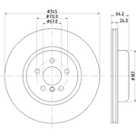 Order HELLA PAGID - 355133031 - Disc Brake Rotor For Your Vehicle