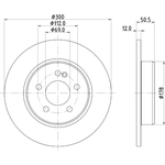 Order Rear Disc Brake Rotor by HELLA PAGID - 355134512 For Your Vehicle