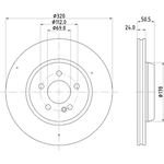 Order HELLA PAGID - 355134522 - Rear Disc Brake Rotor For Your Vehicle