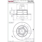 Order ULTRA - AU252 - Rear Disc Brake Rotor For Your Vehicle