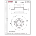 Order ULTRA - AU265 - Rear Disc Brake Rotor For Your Vehicle