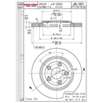 Order ULTRA - JA161 - Rear Disc Brake Rotor For Your Vehicle