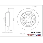 Order ULTRA - ME215 - Rear Disc Brake Rotor For Your Vehicle