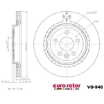 Order Rotor de frein à disque arrière by ULTRA - VO946 For Your Vehicle