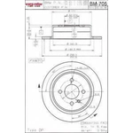 Order Rear Disc Brake Rotor by ULTRA - BM705 For Your Vehicle