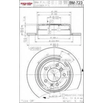 Order Rear Disc Brake Rotor by ULTRA - BM723 For Your Vehicle