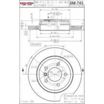 Order Rear Disc Brake Rotor by ULTRA - BM745 For Your Vehicle