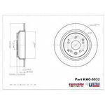 Order Rear Disc Brake Rotor by ULTRA - HO5032 For Your Vehicle