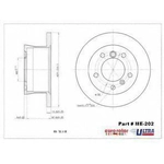Order Rear Disc Brake Rotor by ULTRA - ME202 For Your Vehicle