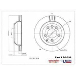Order Rear Disc Brake Rotor by ULTRA - PO296 For Your Vehicle