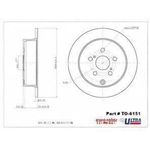 Order Rear Disc Brake Rotor by ULTRA - TO6151 For Your Vehicle