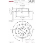 Order Rear Disc Brake Rotor by ULTRA - VO920 For Your Vehicle