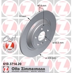 Order Rear Disc Brake Rotor (Pack of 2) by ZIMMERMANN - 610.3714.20 For Your Vehicle