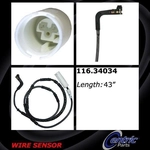 Order Rear Disc Pad Sensor Wire by CENTRIC PARTS - 116.34034 For Your Vehicle