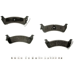 Order AGNA BRAKES - PLD666CM - Rear Disc Brake Pad Set For Your Vehicle