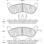 Order Rear Disc Pads by CENTRIC PARTS - 500.06740 For Your Vehicle