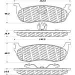 Order Rear Disc Pads by CENTRIC PARTS - 500.07110 For Your Vehicle