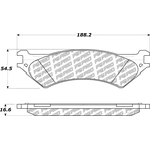 Order Rear Disc Pads by CENTRIC PARTS - 500.08020 For Your Vehicle