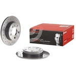 Order Rear Drilled Rotor by BREMBO - 08.7165.1X For Your Vehicle