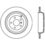 Order Rear Drilled Rotor by CENTRIC PARTS - 128.35090L For Your Vehicle