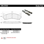 Order Rear High Performance Pads by CENTRIC PARTS - 306.07850 For Your Vehicle