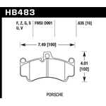Order Rear High Performance Pads by HAWK PERFORMANCE - HB483B.635 For Your Vehicle