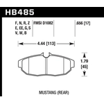 Order Rear High Performance Pads by HAWK PERFORMANCE - HB485B.656 For Your Vehicle