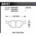 Order Rear High Performance Pads by HAWK PERFORMANCE - HB227N.630 For Your Vehicle