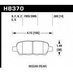 Order Rear High Performance Pads by HAWK PERFORMANCE - HB370N.559 For Your Vehicle