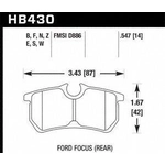 Order Rear High Performance Pads by HAWK PERFORMANCE - HB430B.547 For Your Vehicle