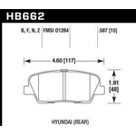 Order Rear High Performance Pads by HAWK PERFORMANCE - HB662F.587 For Your Vehicle