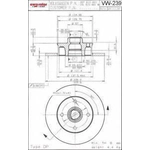 Order ULTRA - VW239 - Rear Hub And Rotor Assembly For Your Vehicle