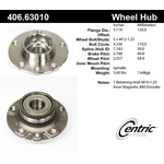 Order Rear Hub Assembly by CENTRIC PARTS - 406.63010 For Your Vehicle