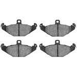 Order DYNAMIC FRICTION COMPANY - 4000-0491-00 - Rear Hybrid Pads For Your Vehicle