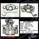 Order Rear Left Rebuilt Caliper With Hardware by CENTRIC PARTS - 141.40532 For Your Vehicle