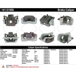 Order Rear Left Rebuilt Caliper With Hardware by CENTRIC PARTS - 141.51508 For Your Vehicle