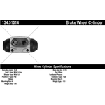 Order Rear Left Wheel Cylinder by CENTRIC PARTS - 134.51014 For Your Vehicle