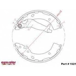 Order EUROROTOR - 1021 - Rear New Brake Shoes For Your Vehicle