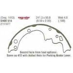 Order EUROROTOR - 514 - Rear New Brake Shoes For Your Vehicle