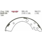 Order EUROROTOR - 576 - Rear New Brake Shoes For Your Vehicle