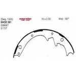 Order Rear New Brake Shoes by EUROROTOR - 581 For Your Vehicle