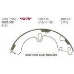 Order Rear New Brake Shoes by EUROROTOR - 588 For Your Vehicle