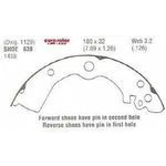 Order Rear New Brake Shoes by EUROROTOR - 638 For Your Vehicle
