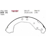 Order Rear New Brake Shoes by EUROROTOR - 675 For Your Vehicle