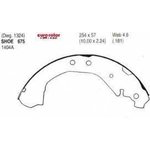 Order Rear New Brake Shoes by EUROROTOR - 675R For Your Vehicle