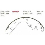 Order Rear New Brake Shoes by EUROROTOR - 689 For Your Vehicle