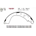 Order Rear New Brake Shoes by EUROROTOR - 764 For Your Vehicle